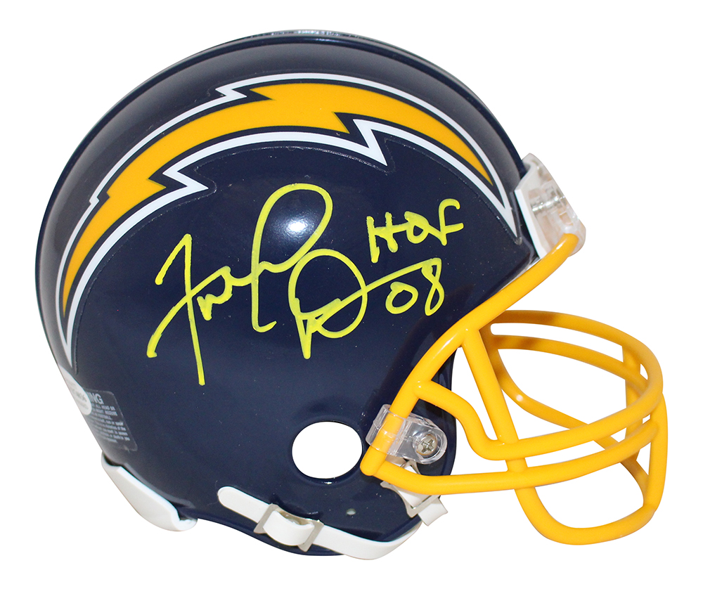 Fred Dean Autographed San Diego Chargers 74-87 Mini Helmet HOF BAS 31225