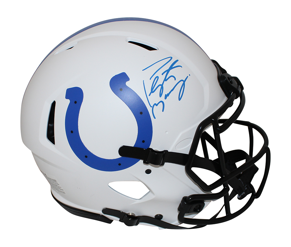 Peyton Manning Signed Indianapolis Colts Authentic Lunar Helmet FAN 31265