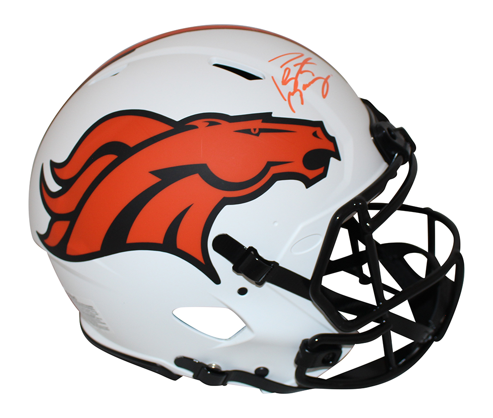 Peyton Manning Signed Denver Broncos Authentic Lunar Helmet FAN 31266