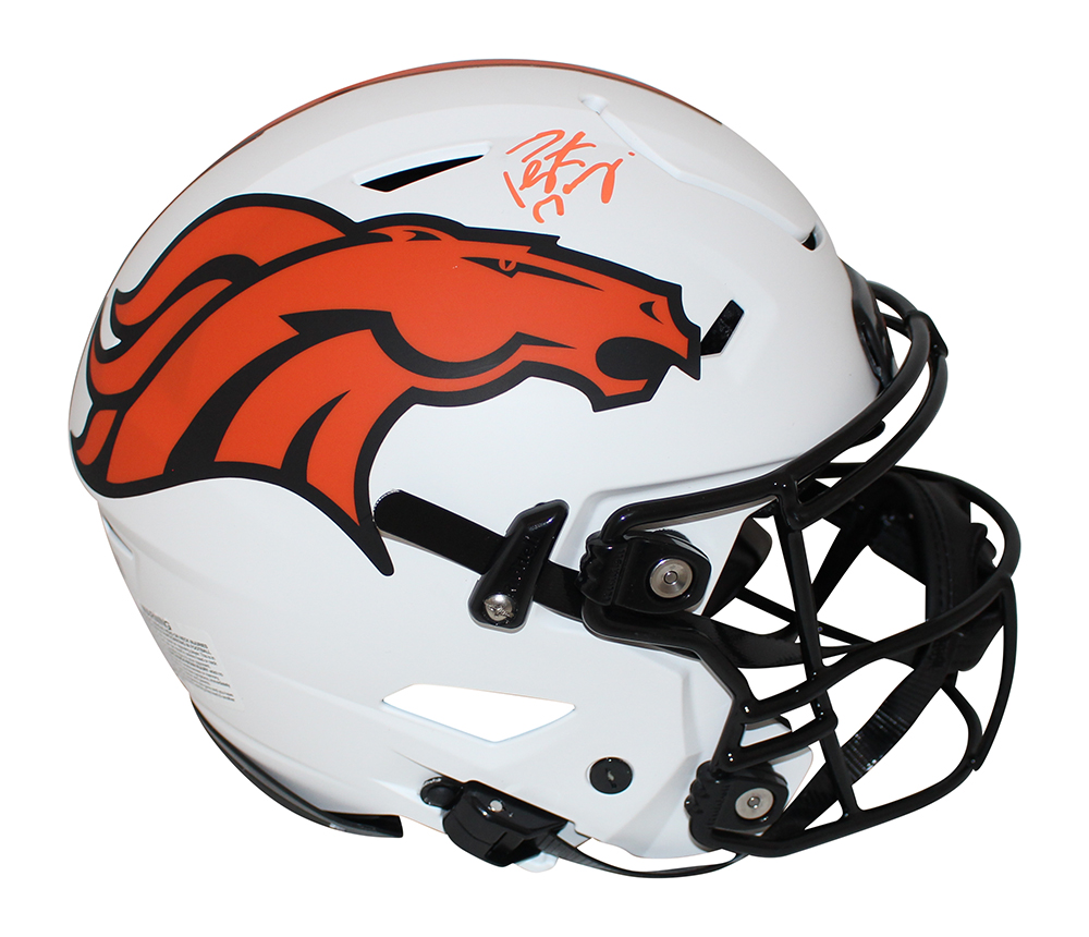 Peyton Manning Signed Broncos Authentic Lunar Speed Flex Helmet FAN 31276