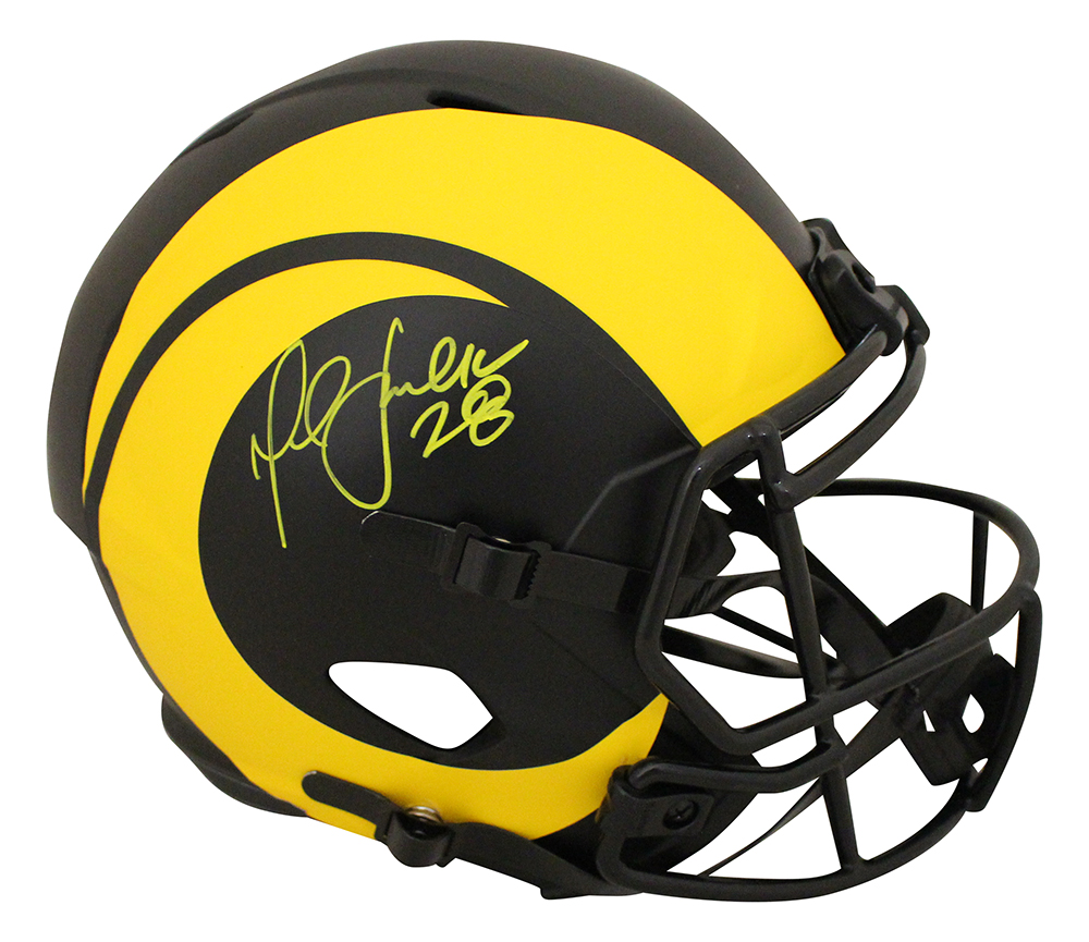Marshall Faulk Signed Los Angeles Rams F/S Eclipse Speed Helmet BAS 31301