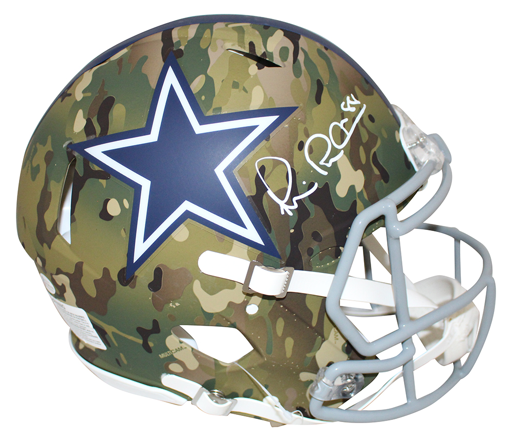 Michael Irvin Signed Dallas Cowboys Authentic Camo Speed Helmet BAS 31314