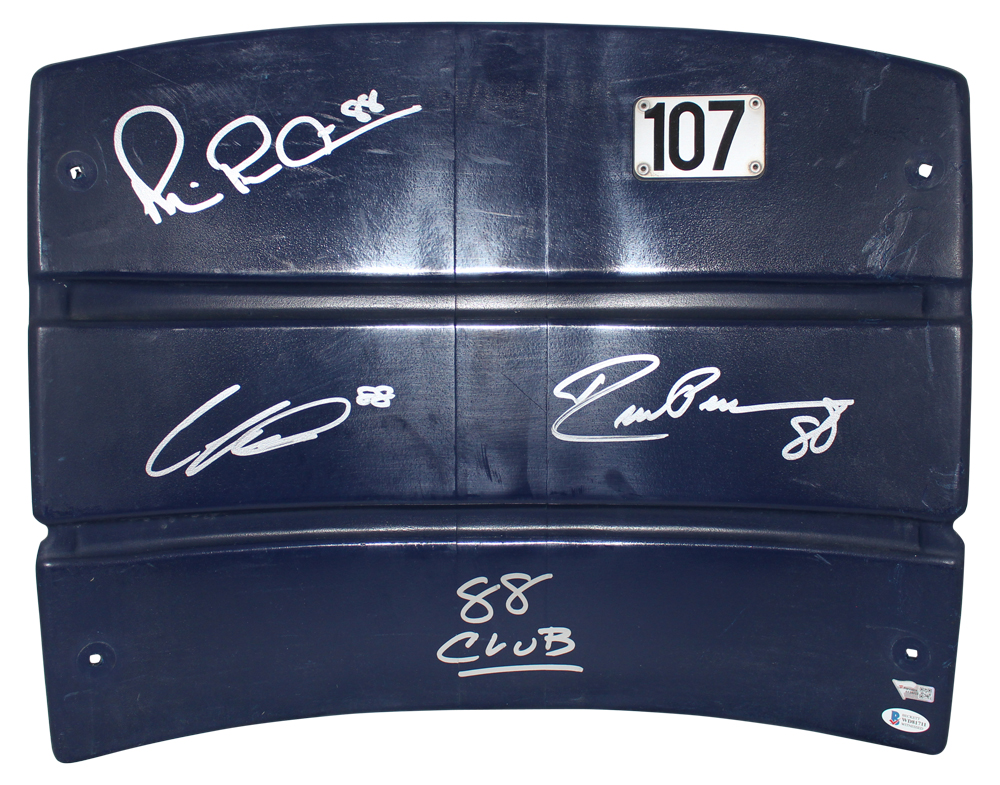 The Dallas Cowboys 88 Club Autographed Seatback Irvin Pearson Lamb BAS 31315