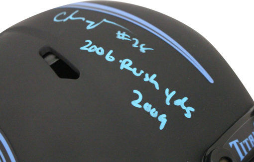 Chris Johnson Signed Tennessee Titans Authentic Eclipse Helmet 2006 BAS 31318