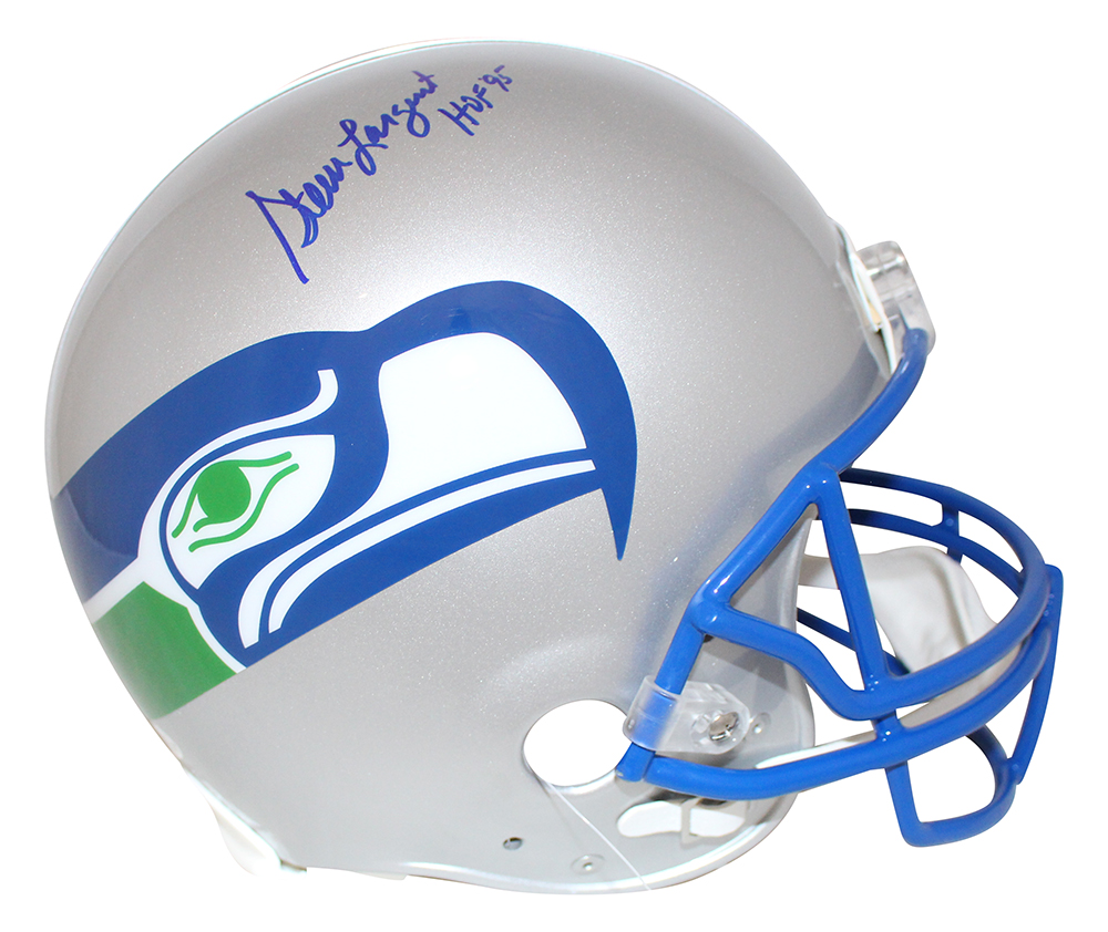 Steve Largent Signed Seattle Seahawks Authentic 83-01 Helmet HOF BAS 31328