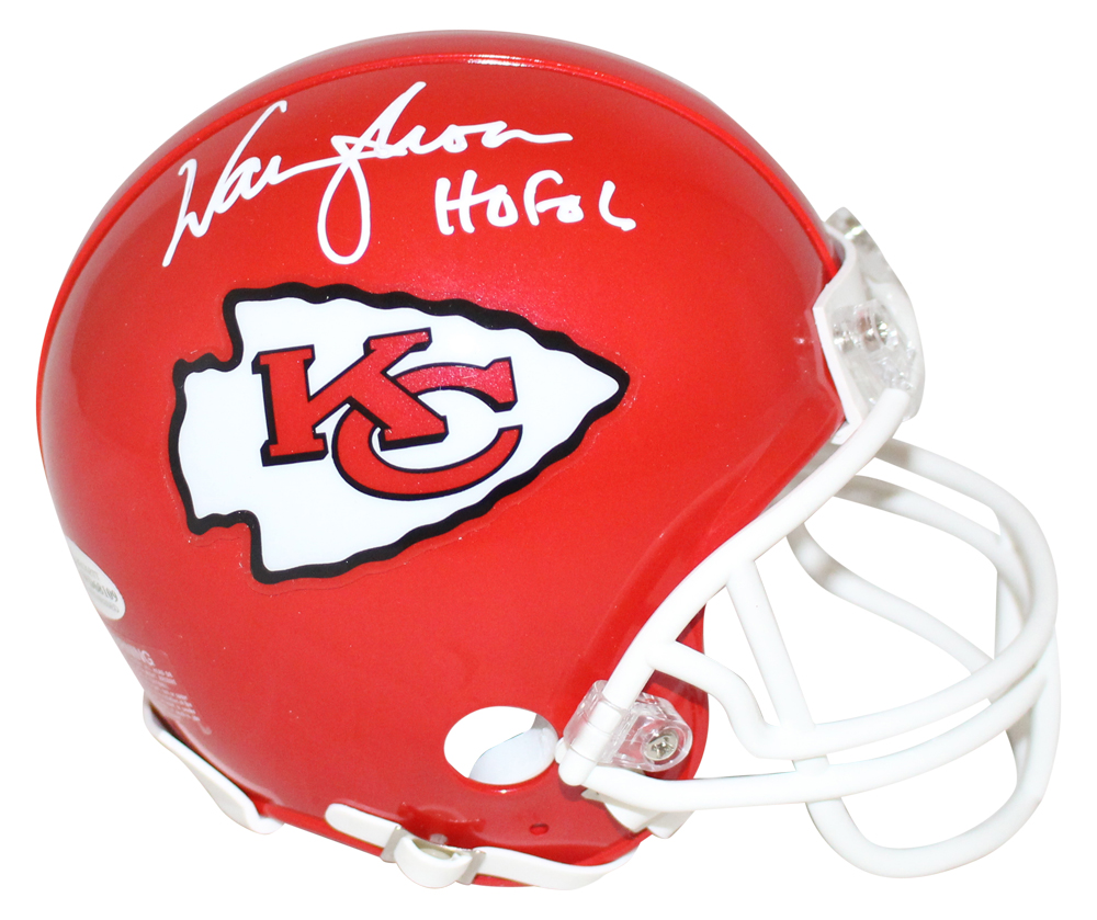 Warren Moon Autographed/Signed Kansas City Chiefs Mini Helmet HOF BAS 31347