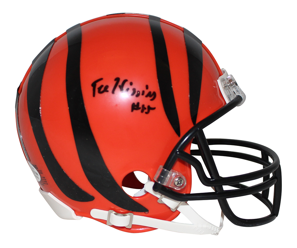 Tee Higgins Autographed/Signed Cincinnati Bengals Mini Helmet BAS 29438
