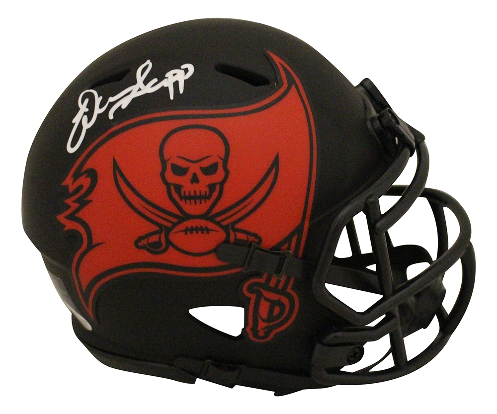 Warren Sapp Autographed Tampa Bay Buccaneers Eclipse Mini Helmet BAS 31358