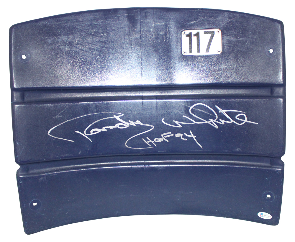 Randy White Autographed Dallas Cowboys Texas Stadium Seatback HOF BAS 31375