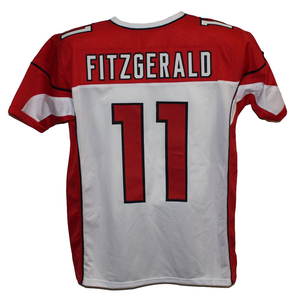 DenverAutographs Larry Fitzgerald Custom Pro Style White XL Jersey