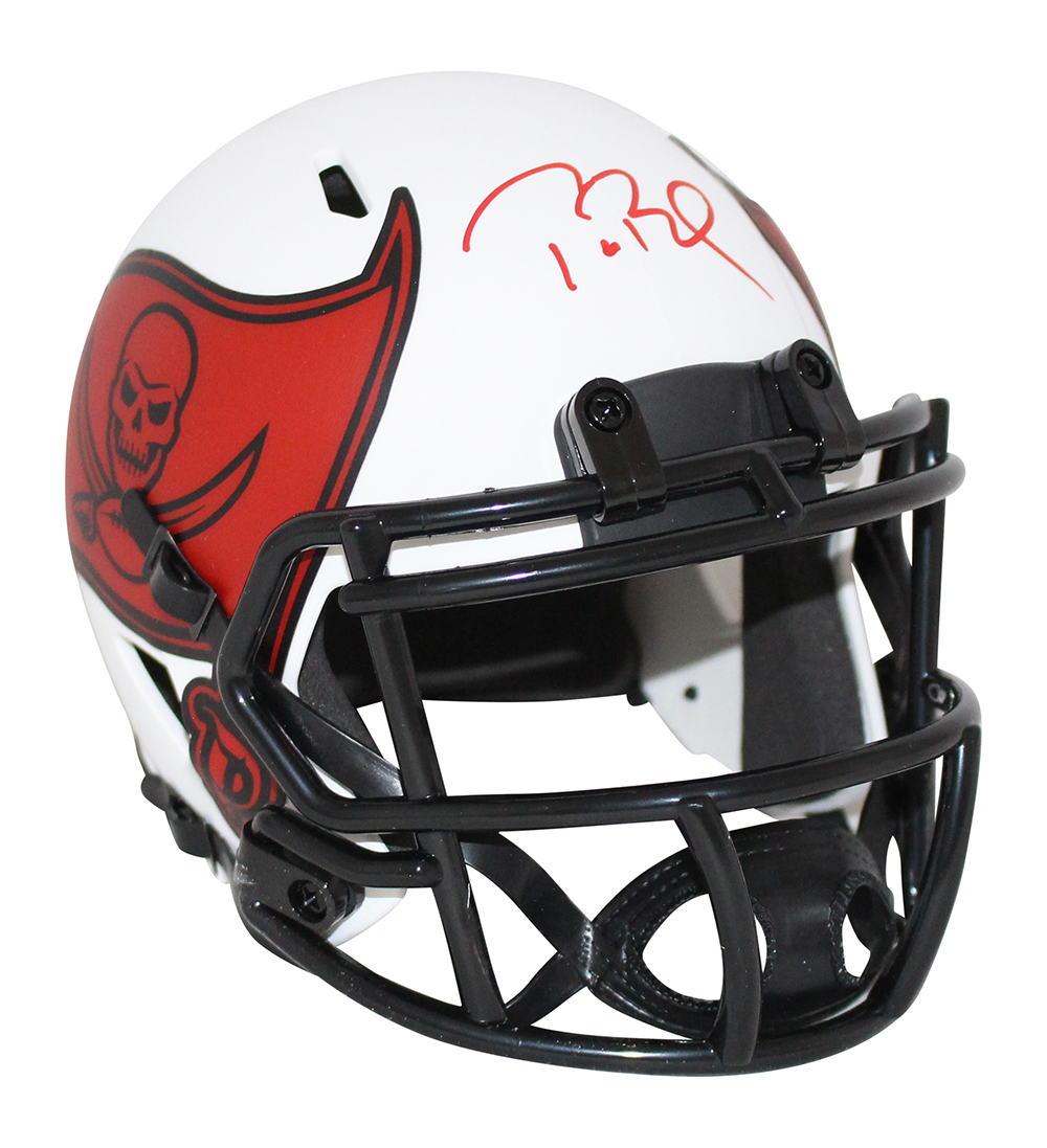 signed tom brady helmet