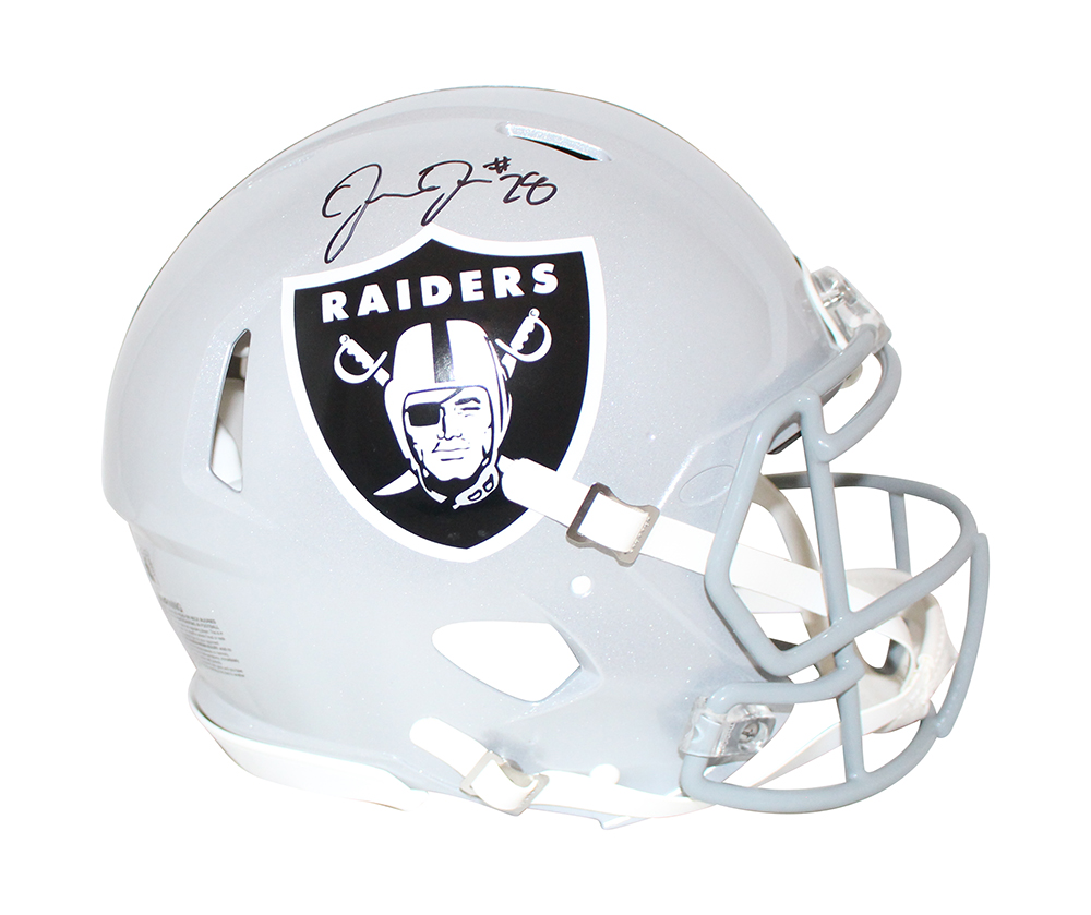 Josh Jacobs Autographed Las Vegas Raiders Authentic Speed Helmet BAS 31517