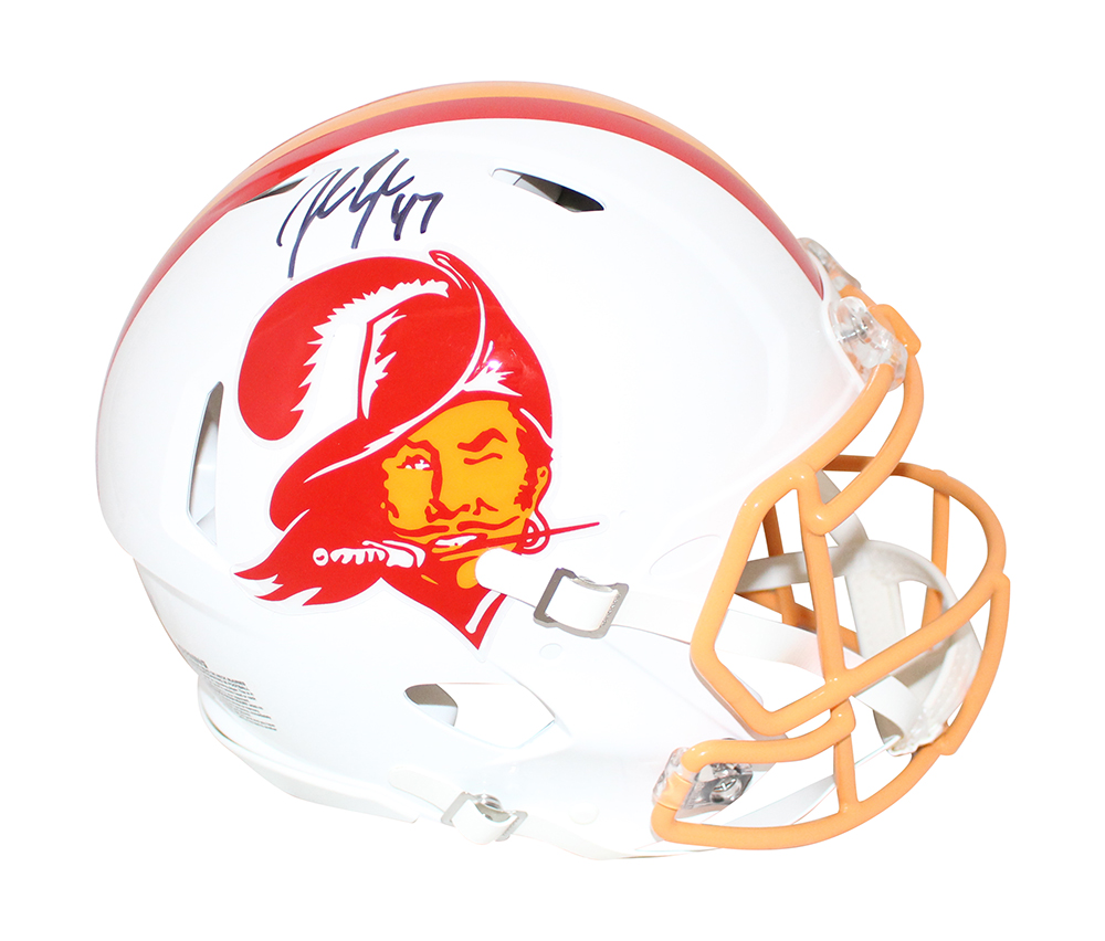John Lynch Signed Tampa Bay Buccaneers Authentic 76-96 Speed Helmet BAS 31565