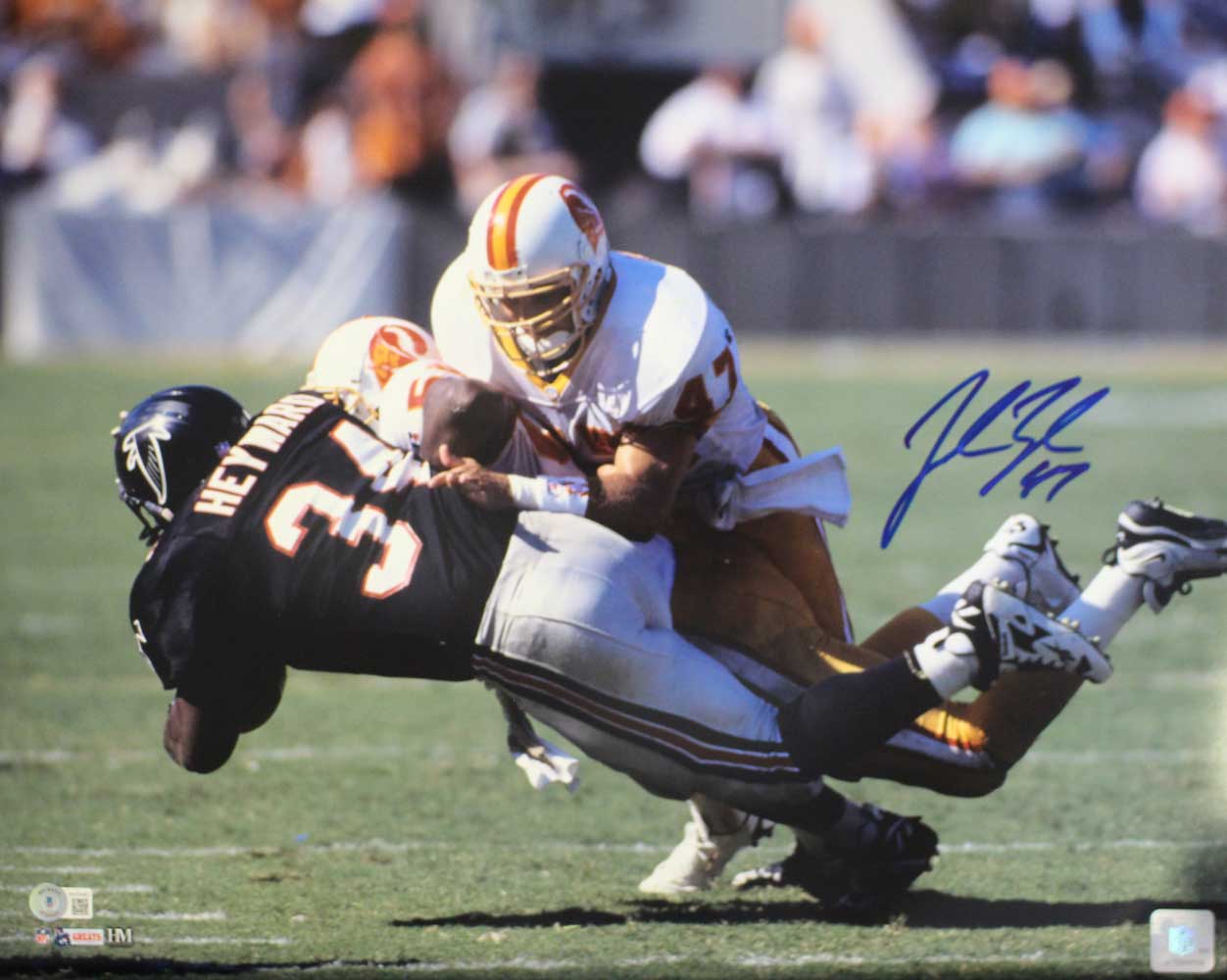John Lynch Autographed/Signed Tampa Bay Buccaneers 16x20 Photo BAS 31571