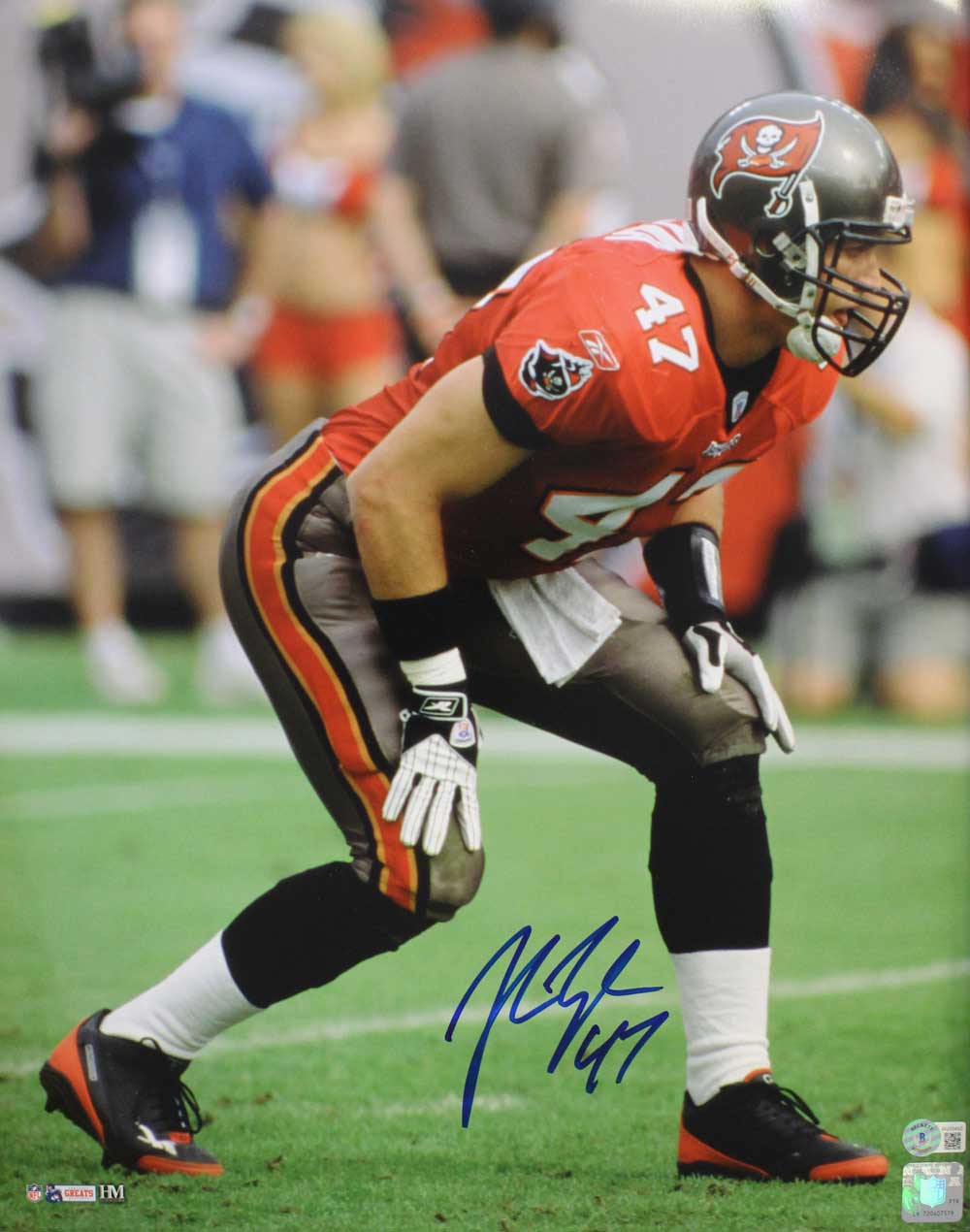John Lynch Autographed/Signed Tampa Bay Buccaneers 16x20 Photo BAS 31572