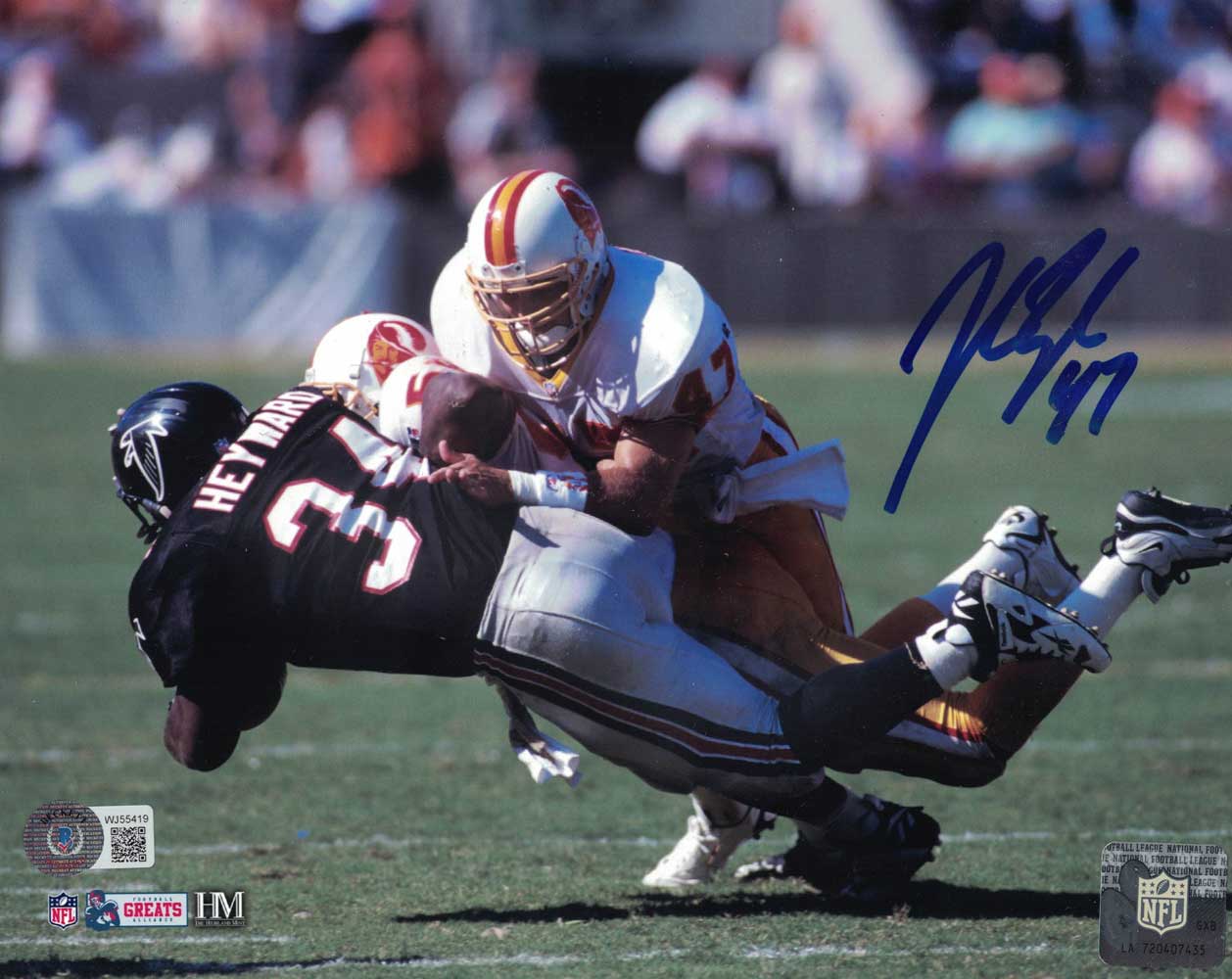 John Lynch Autographed/Signed Tampa Bay Buccaneers 8x10 Photo BAS 31574