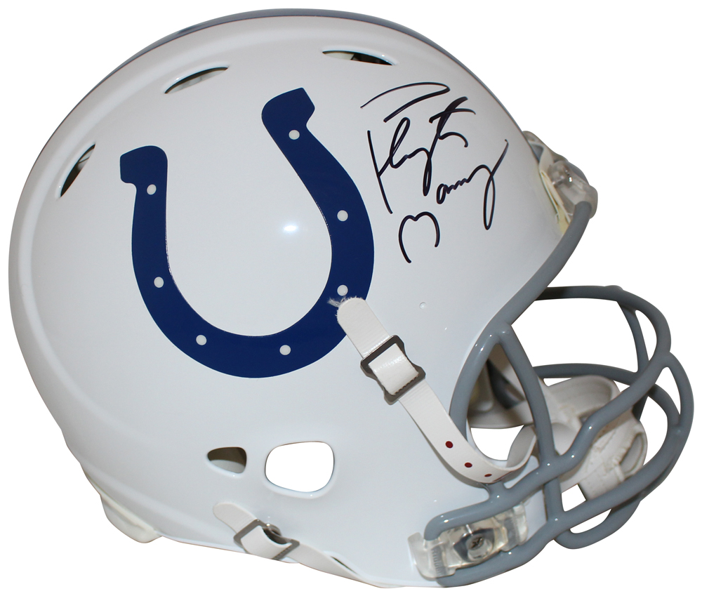 Peyton Manning Signed Indianapolis Colts Authentic Revolution Helmet JSA 17197