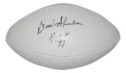 Don Shula Autographed/Signed Miami Dolphins White Panel Football JSA 30935