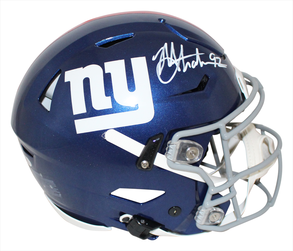 Michael Strahan Signed New York Giants Authentic Speed Flex Helmet BAS 31463