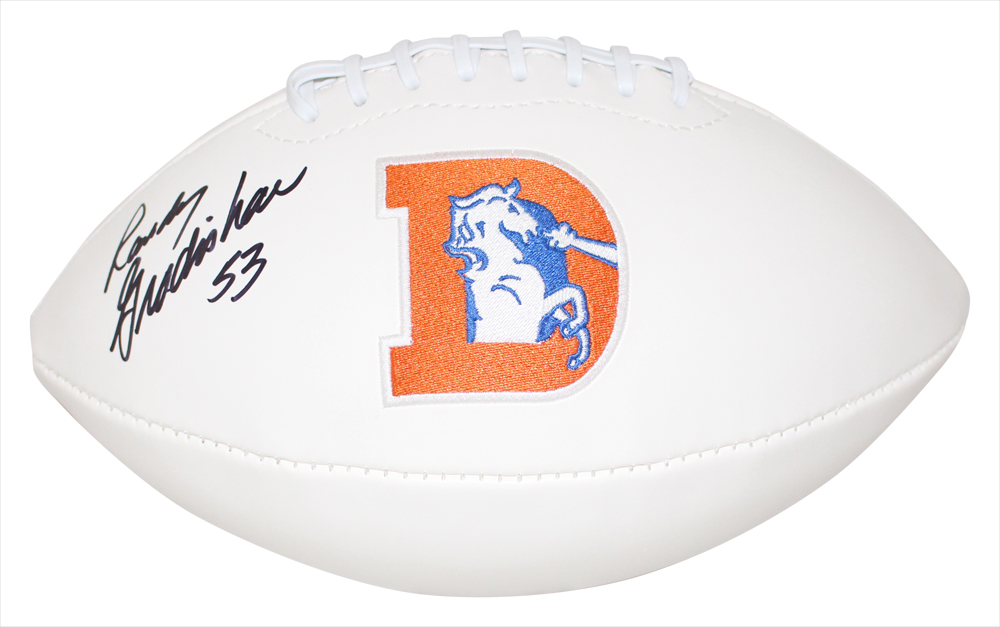 Randy Gradishar Autographed/Signed Denver Broncos Logo Football JSA 31478