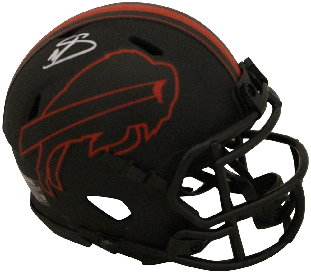 Stefon Diggs Autographed/Signed Buffalo Bills Eclipse Mini Helmet BAS