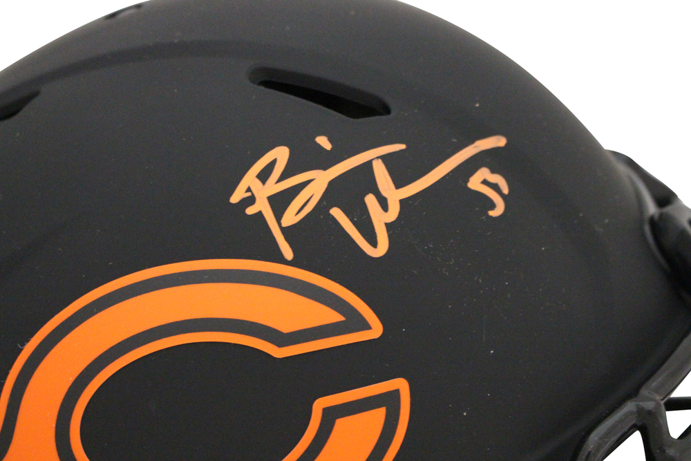 Brian Urlacher Signed Chicago Bears Authentic Eclipse Speed Helmet BAS 31507