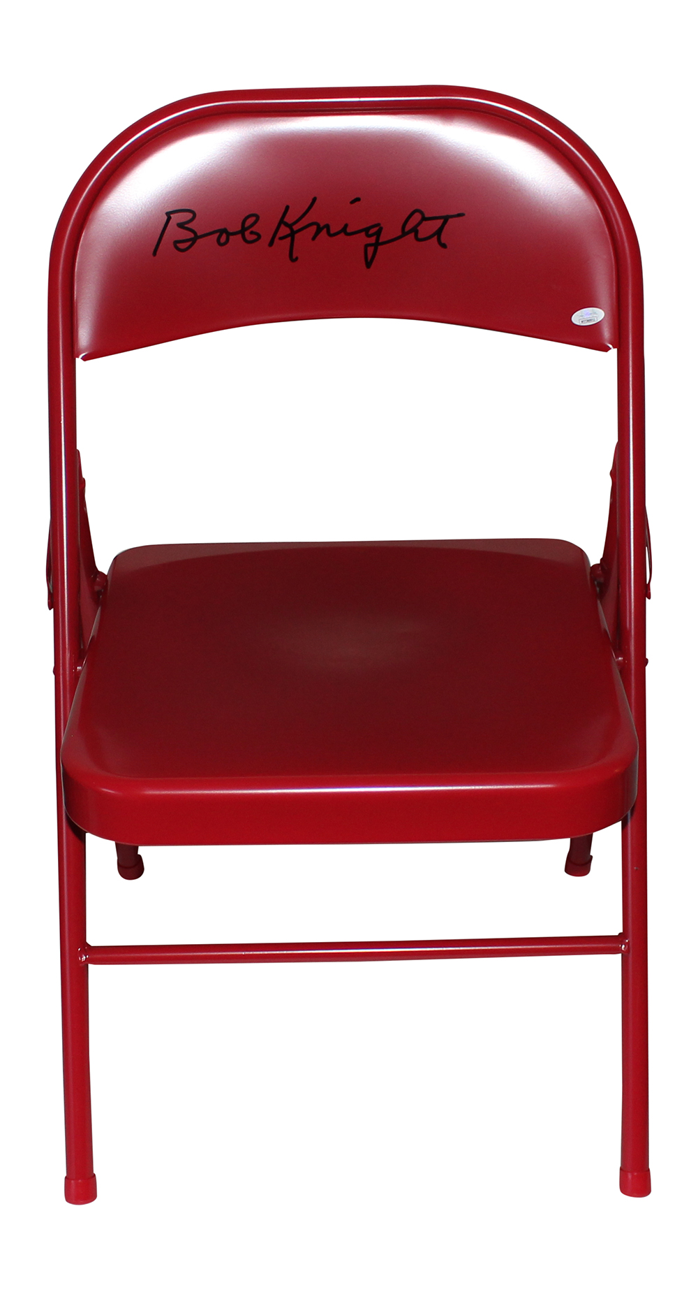 Bobby Knight Autographed/Signed Indiana Hoosiers Red Folding Chair JSA 31627