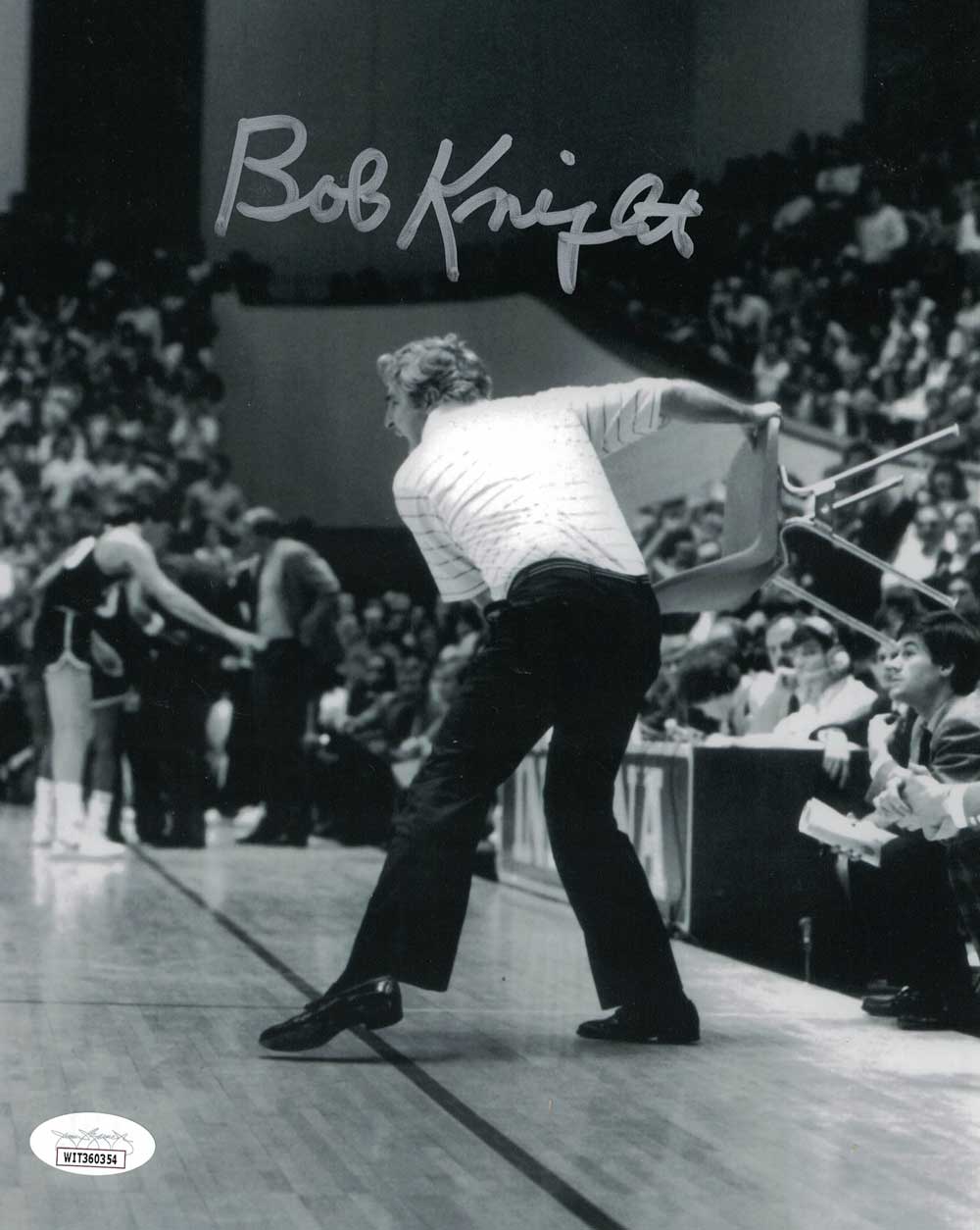 Bobby Knight Autographed/Signed Indiana Hoosiers 8x10 Photo JSA 31628