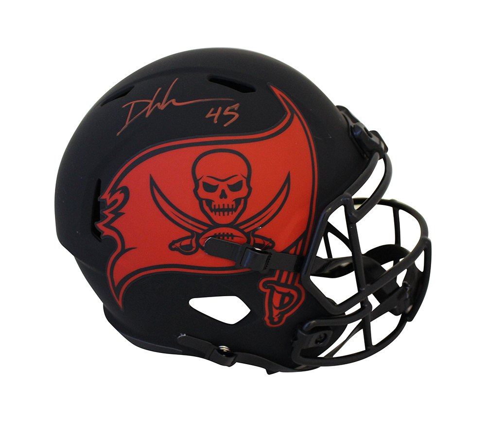 Devin White Signed Tampa Bay Buccaneers F/S Eclipse Speed Helmet BAS 31650