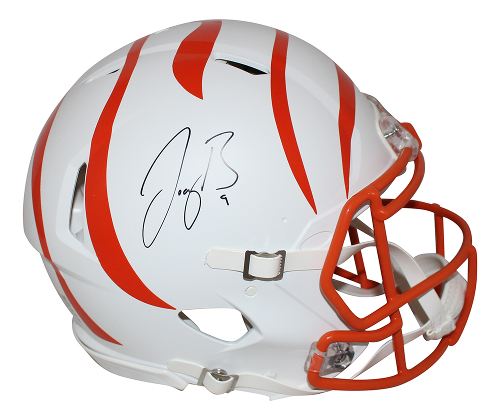 joe burrow signed bengals helmet