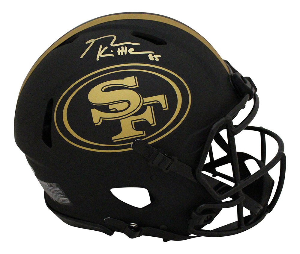 George Kittle Signed San Francisco 49ers Authentic Eclipse Speed Helmet BAS 31702