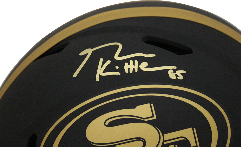 George Kittle Signed San Francisco 49ers Authentic Eclipse Speed Helmet BAS 31702