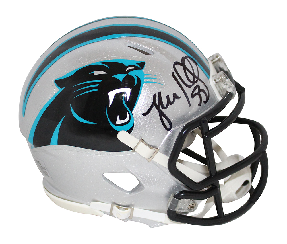 Luke Kuechly Autographed Carolina Panthers Speed Mini Helmet BAS 31728