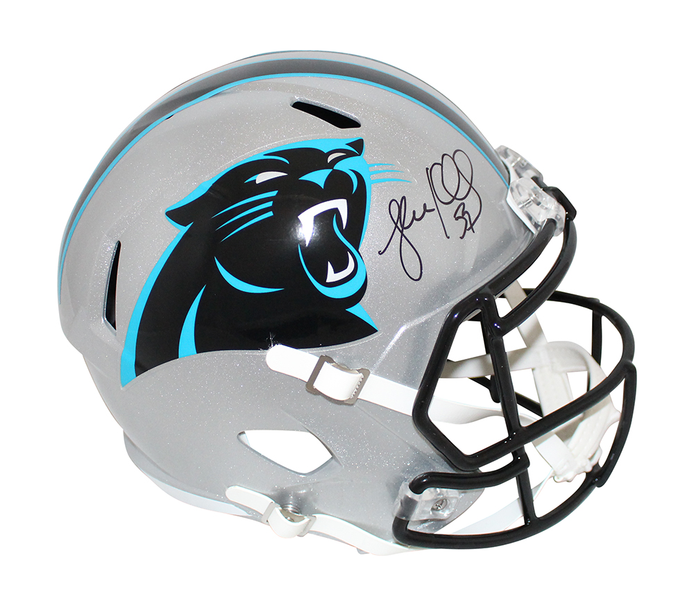 Luke Kuechly Autographed Carolina Panthers F/S Speed Helmet BAS 31731