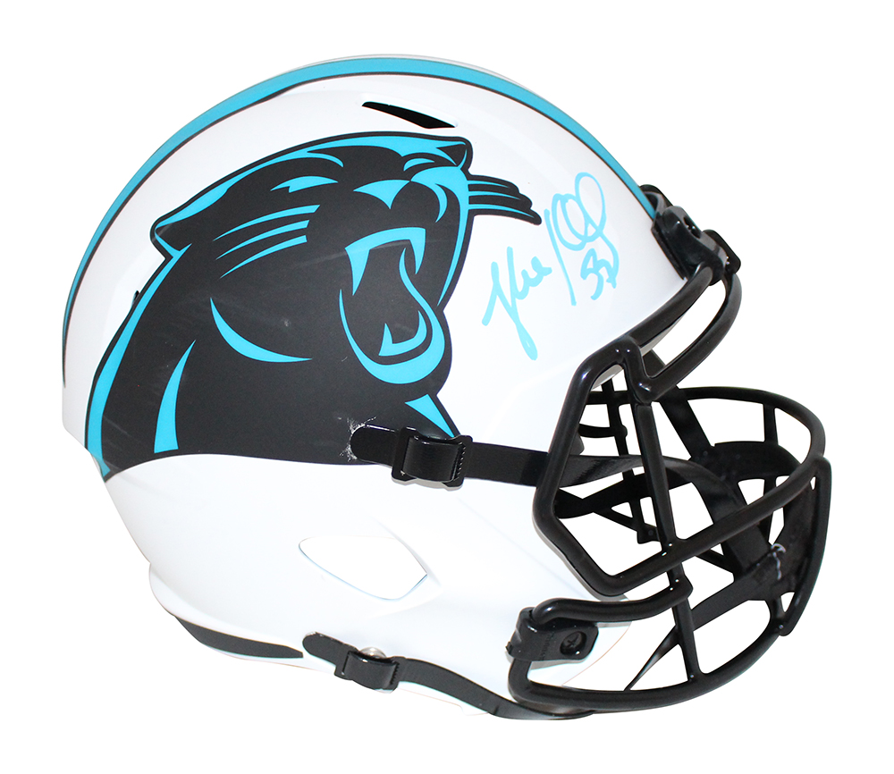 Luke Kuechly Autographed Carolina Panthers F/S Lunar Speed Helmet BAS 31732