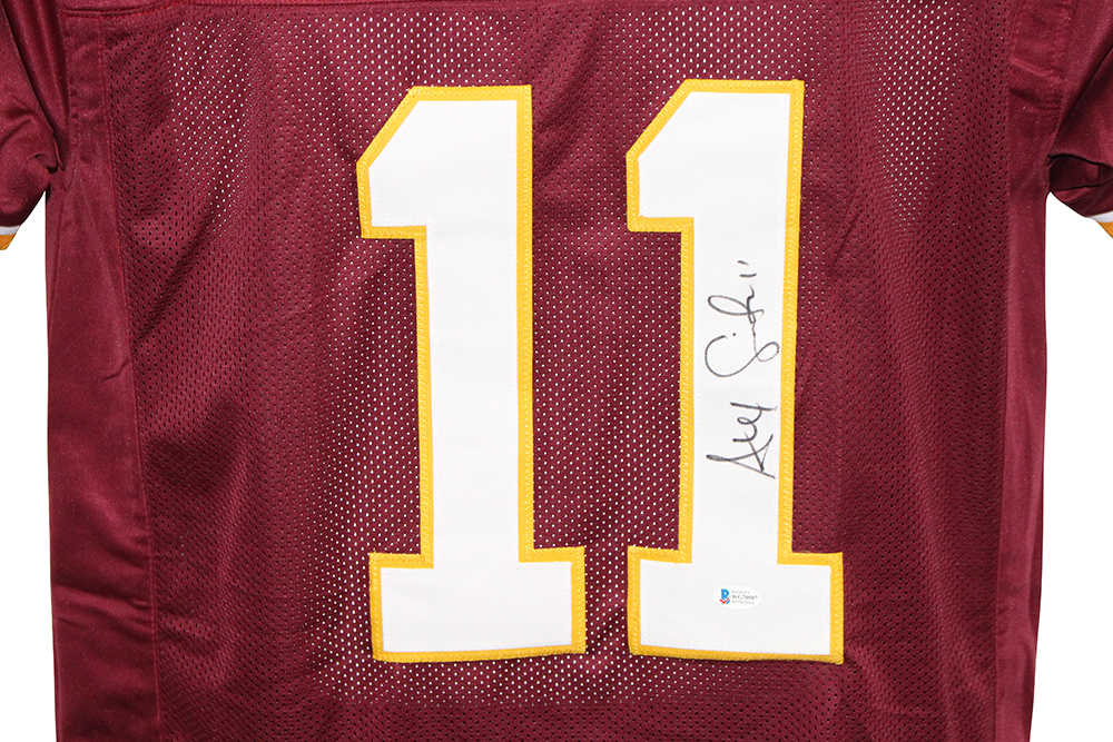 Alex Smith Autographed/Signed Pro Style Red XL Jersey BAS 31734
