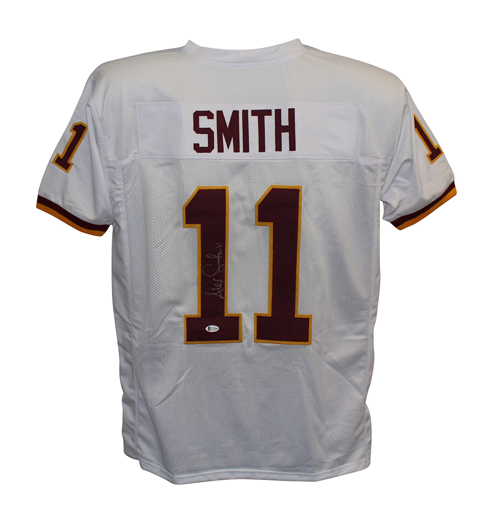 Alex Smith Autographed/Signed Pro Style White XL Jersey BAS 31735