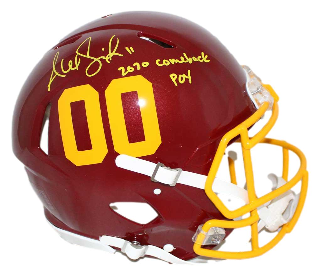 Alex Smith Signed Washington Football Team Authentic 2020 Helmet COPY BAS 31738