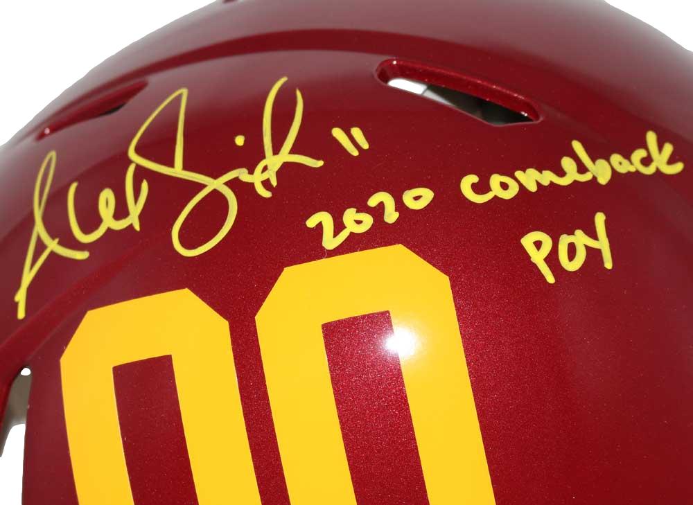 Alex Smith Signed Washington Football Team Authentic 2020 Helmet COPY BAS 31738