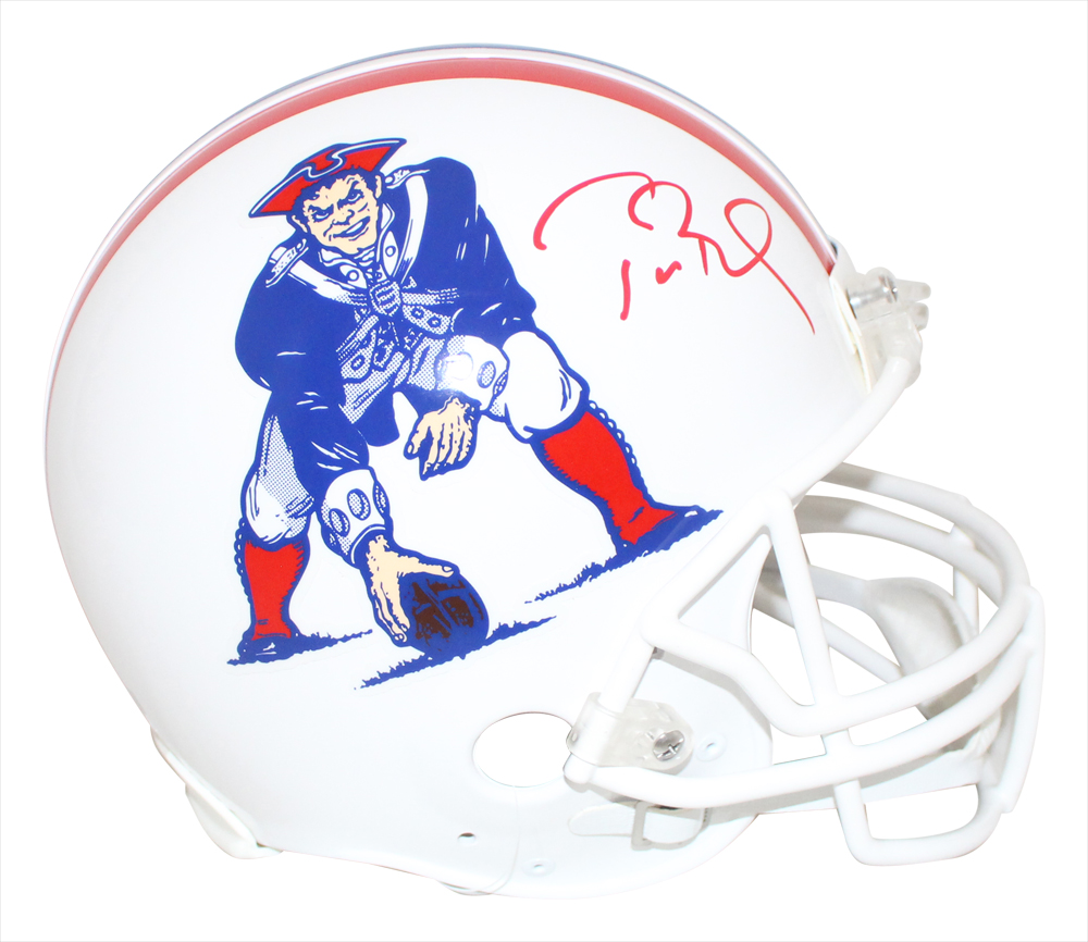 Tom Brady Autographed New England Patriots Authentic 82-89 Helmet FAN 31841