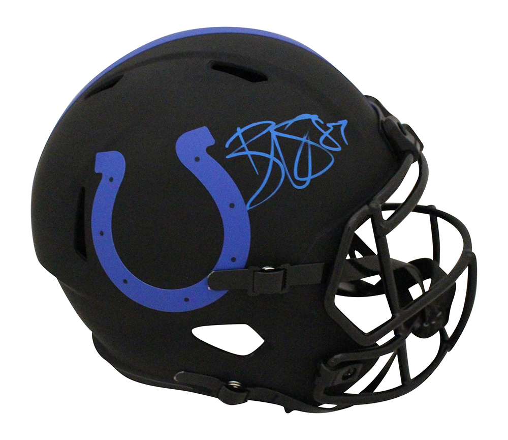 Reggie Wayne Autographed Indianapolis Colts F/S Eclipse Speed Helmet PSA 31844