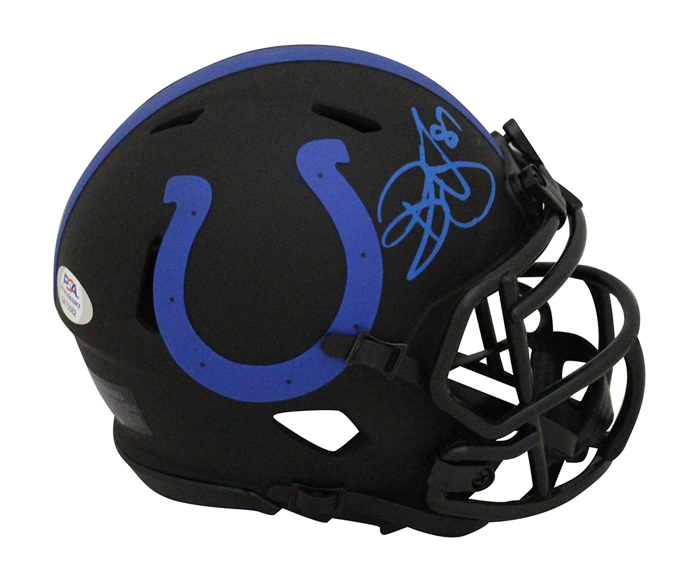Reggie Wayne Autographed Indianapolis Colts Eclipse Mini Helmet PSA 31847