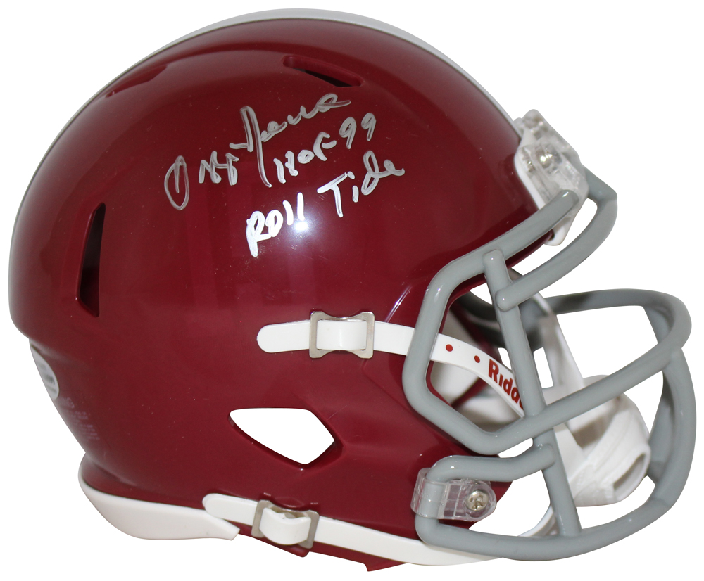 Ozzie Newsome Autographed Alabama Crimson Tide Speed Mini Helmet BAS 31871