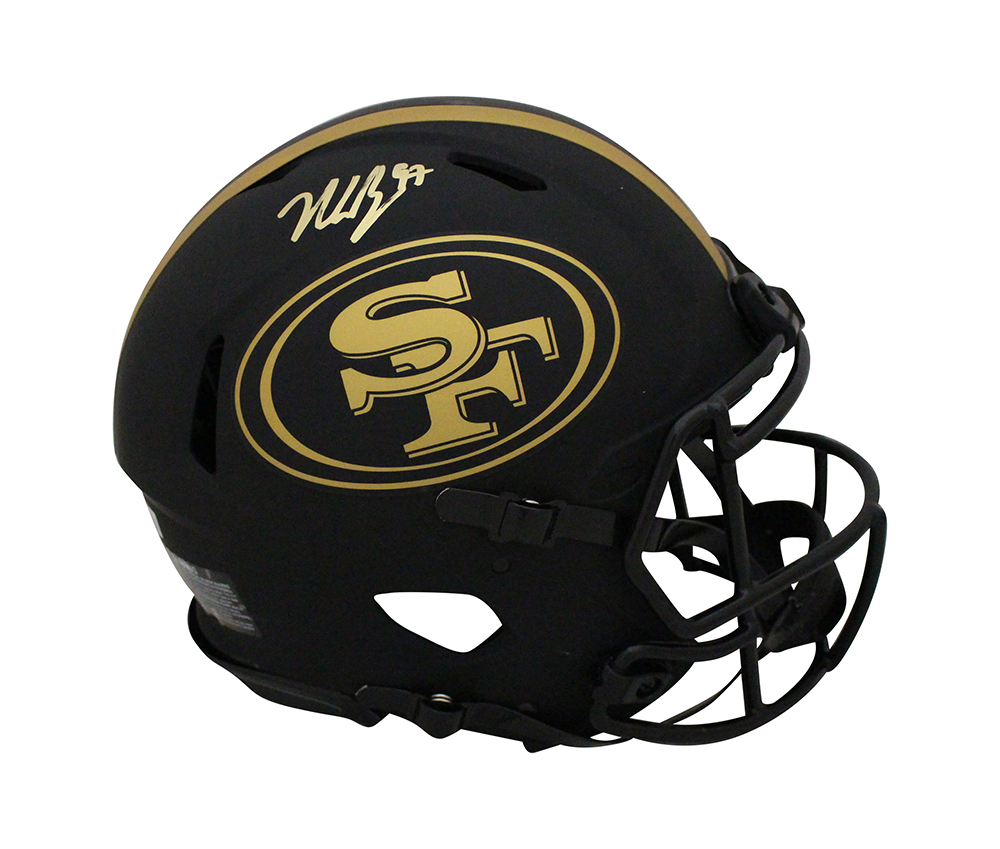 Nick Bosa Autographed San Francisco 49ers Authentic Eclipse Helmet BAS 31915