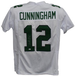 Randall Cunningham Autographed/Signed Pro Style White XL Jersey BAS 30340