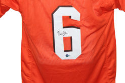 Baker Mayfield Autographed/Signed Pro Style Orange XL Jersey BAS 32427