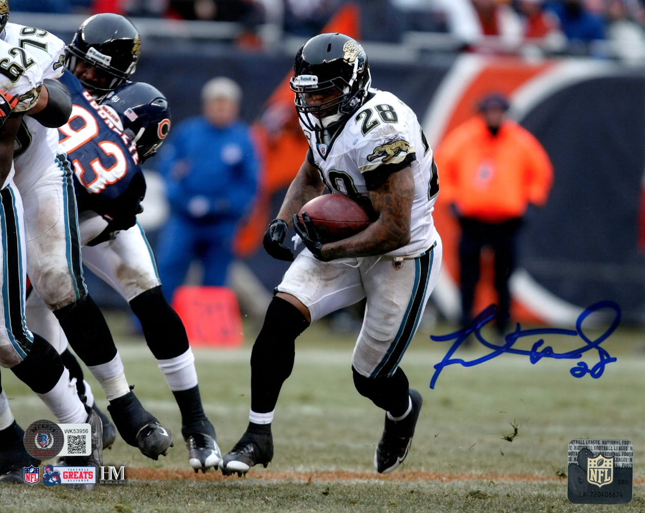 Fred Taylor Autographed/Signed Jacksonville Jaguars 8x10 Photo BAS 32540