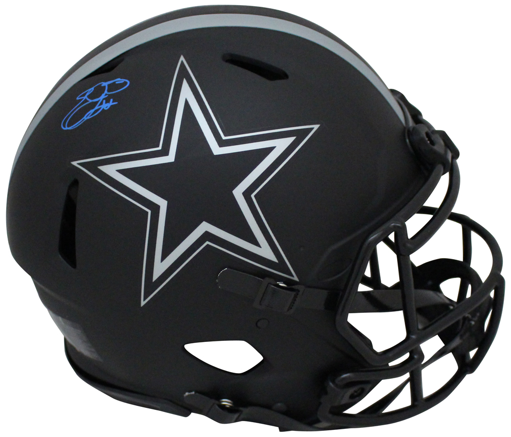 Emmitt Smith Signed Dallas Cowboys Authentic Eclipse Speed Helmet BAS 32557