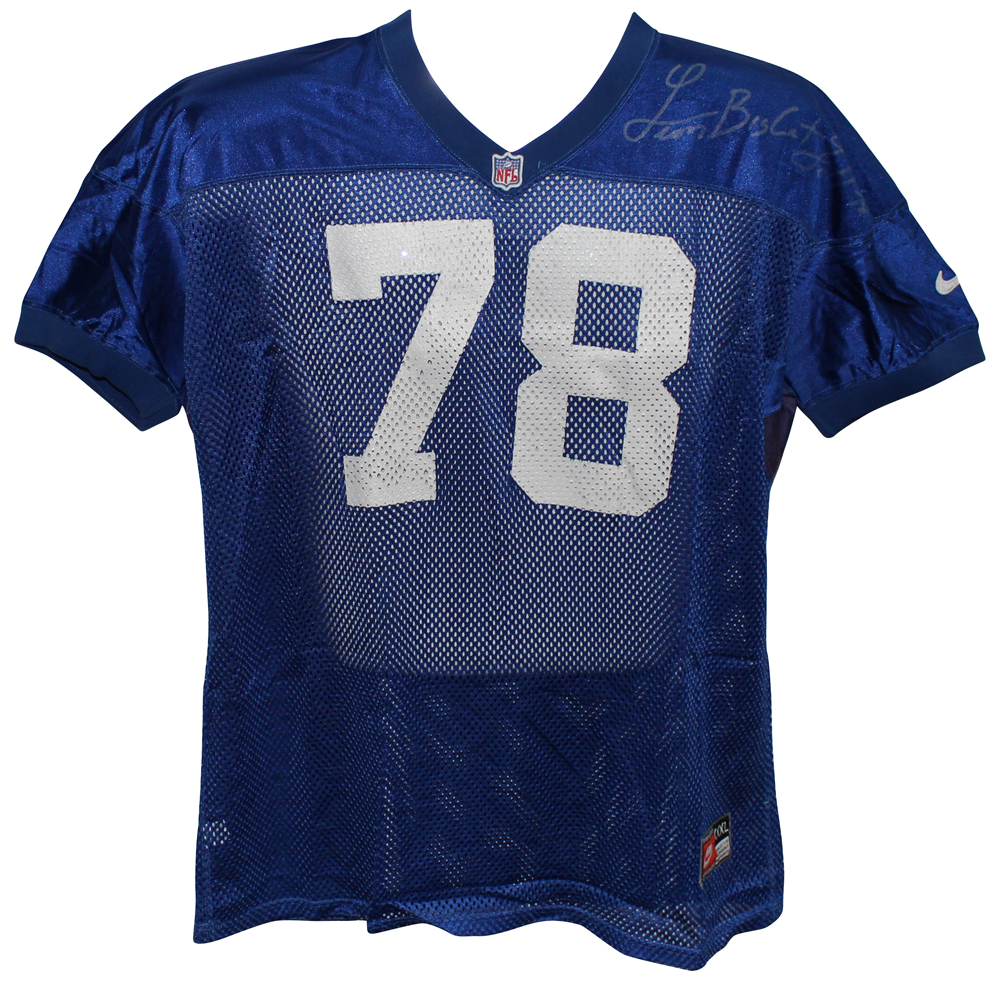 Leon Lett Autographed Dallas Cowboys Nike Blue Mesh XXXL Jersey BAS 32674