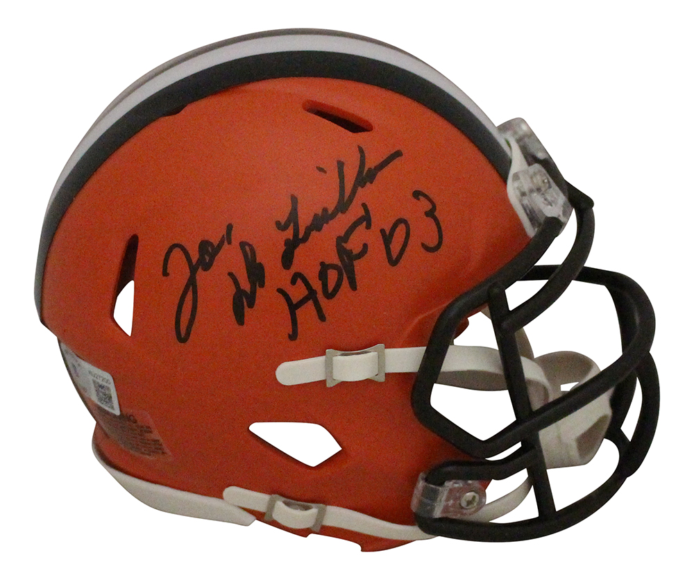 Joe Delamielleure Signed Cleveland Browns Speed Mini Helmet HOF BAS 32810 –  Denver Autographs